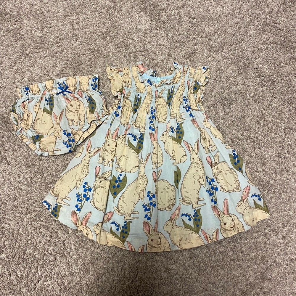 Pink Chicken Bunny Dress